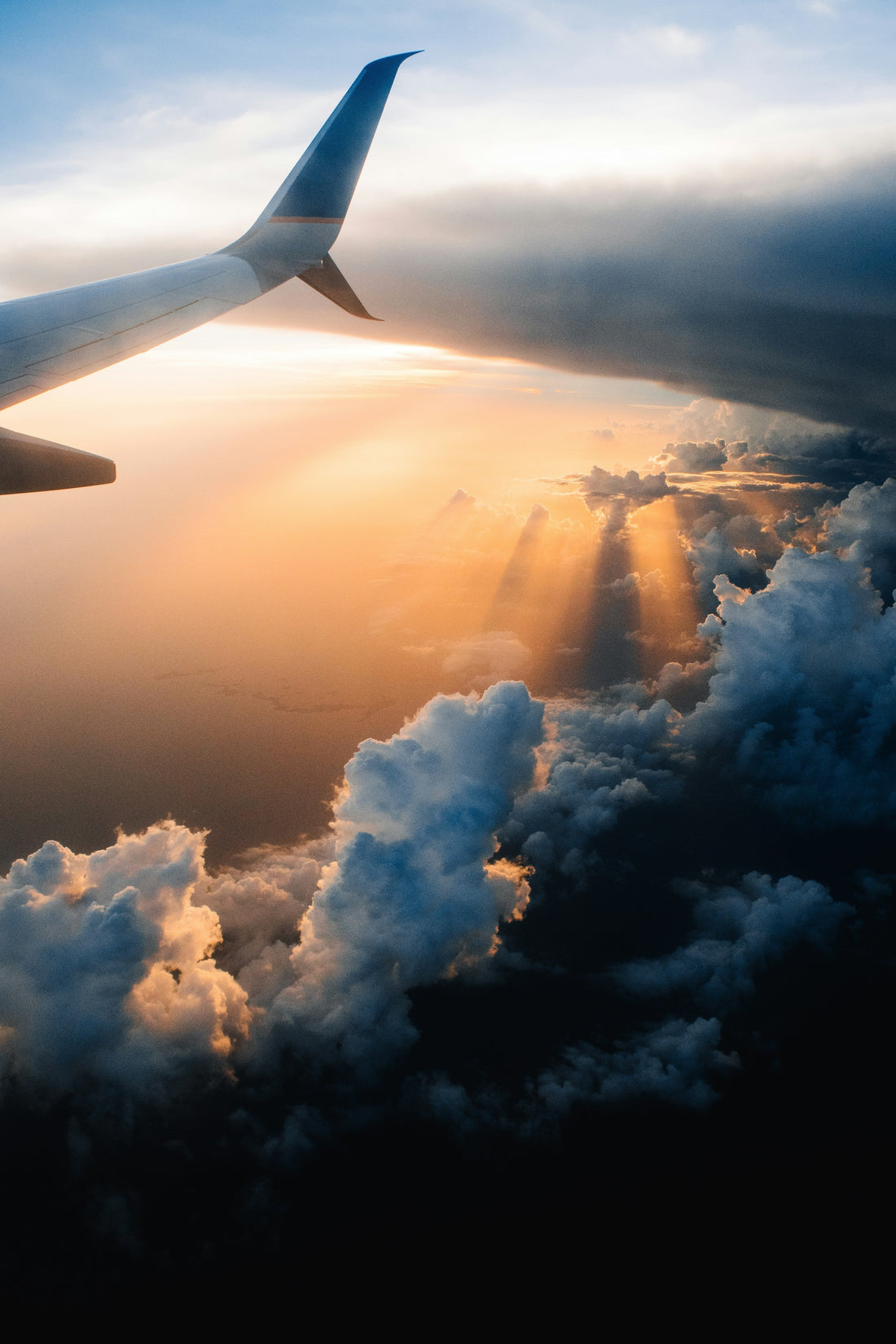 airplane on sky